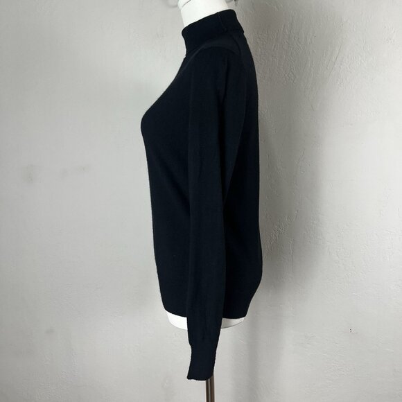 AYR Sweater Turtleneck Black Knit Viscose Blend Long Sleeve Women's Size XS - Picture 5 of 11